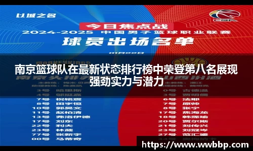 南京篮球队在最新状态排行榜中荣登第八名展现强劲实力与潜力